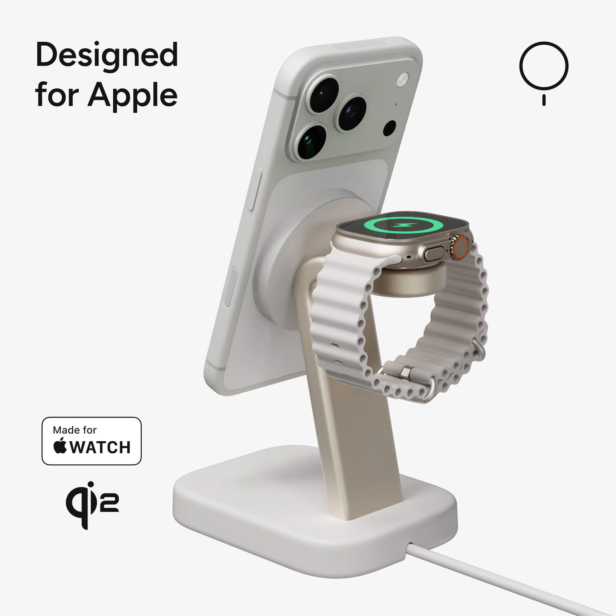 2-in-1 Wireless Charging Stand for Watch - Image 8
