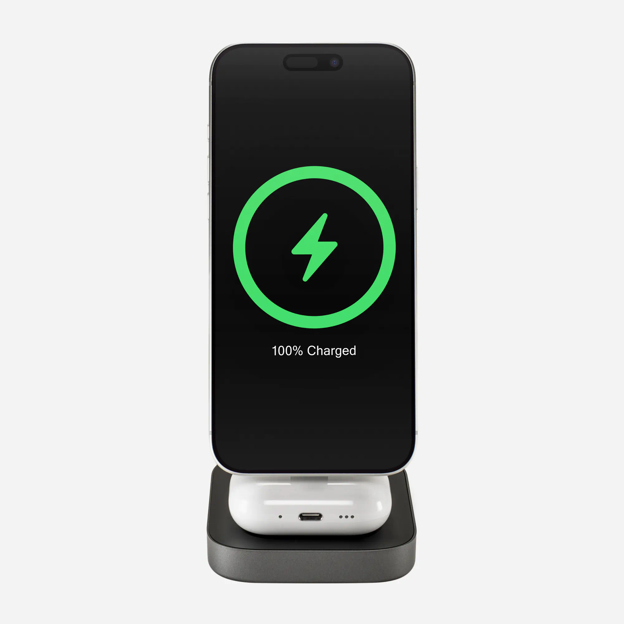 3-in-1 Wireless Charge Stand - Black - Image 3