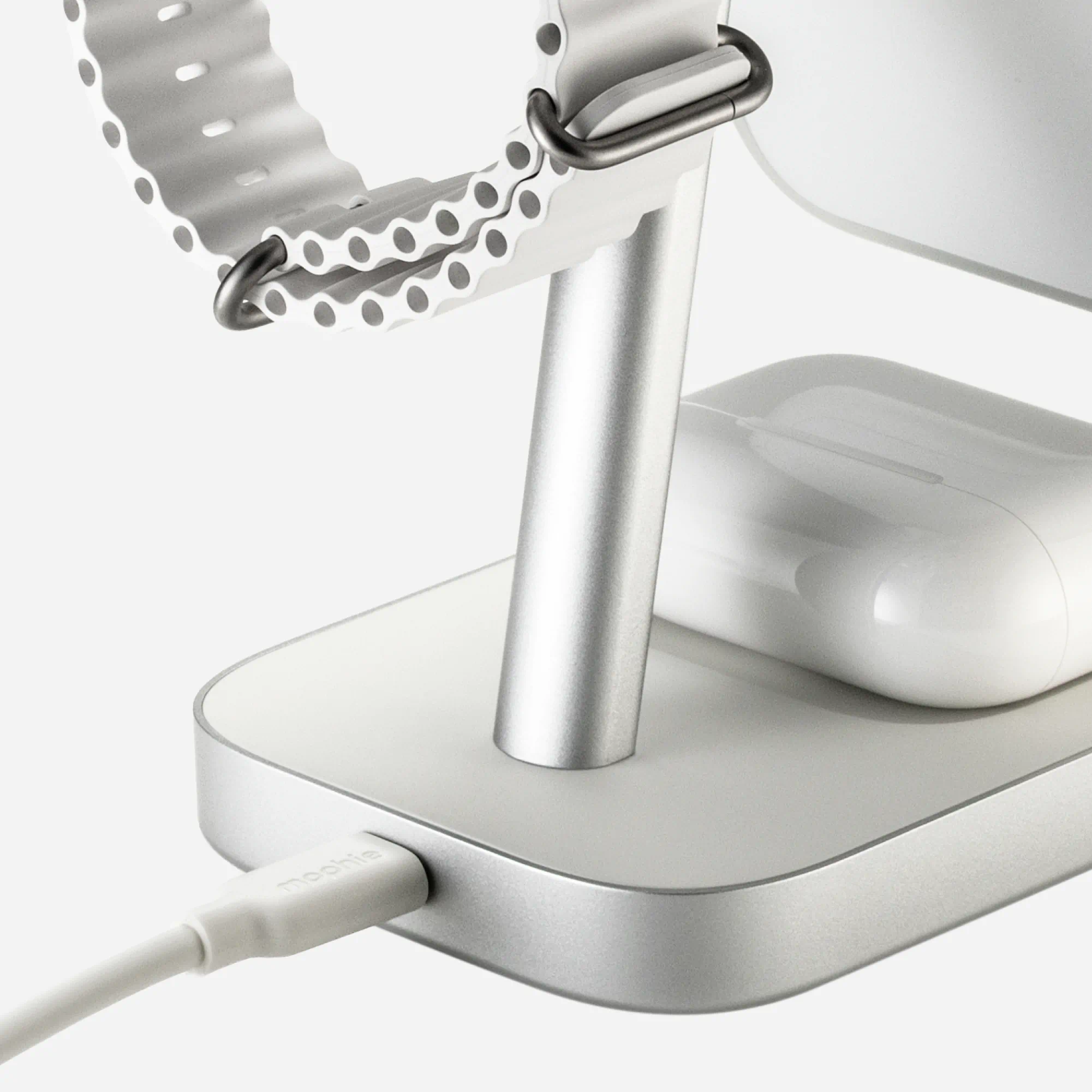 3-in-1 Wireless Charge Stand - White - Image 10