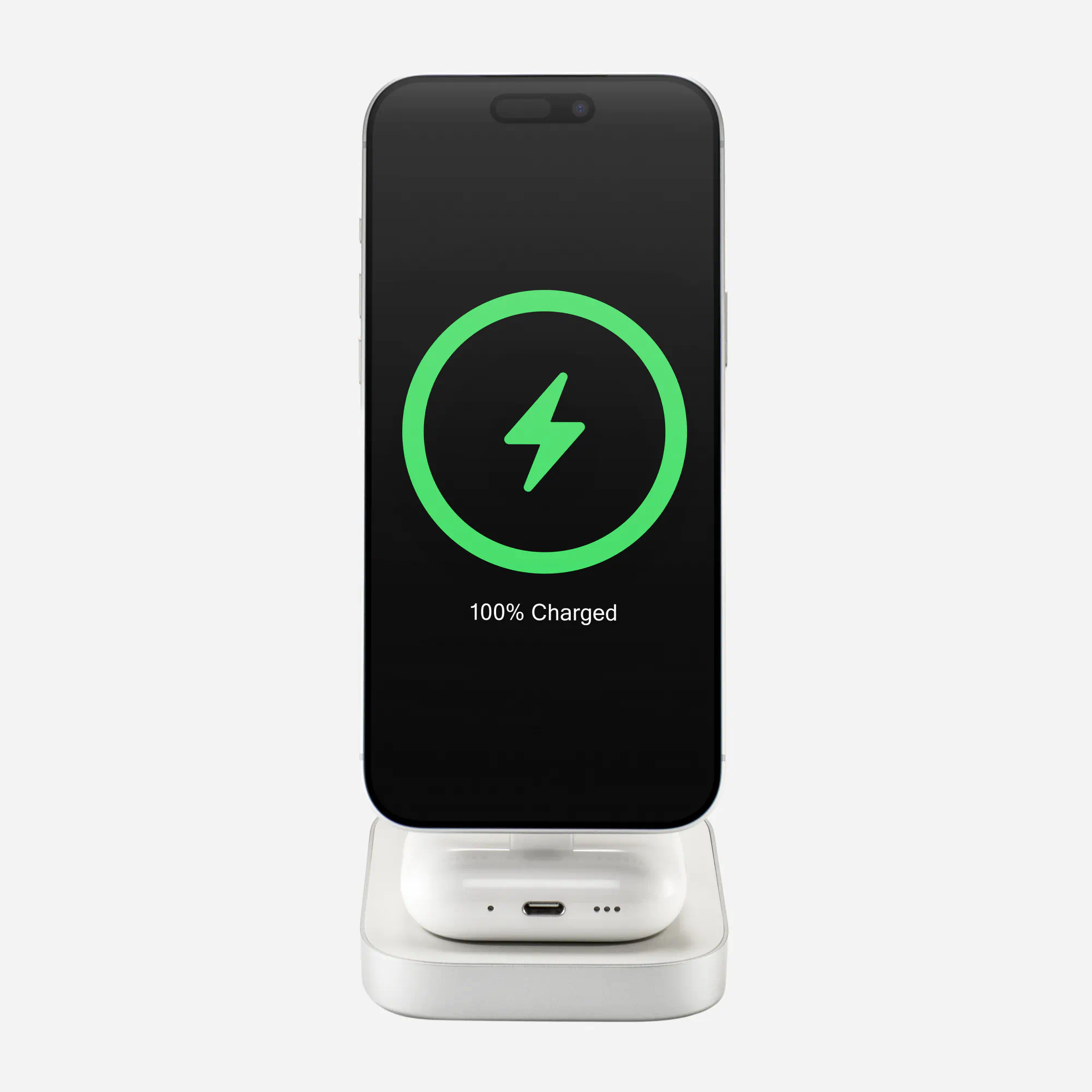 3-in-1 Wireless Charge Stand - White - Image 3