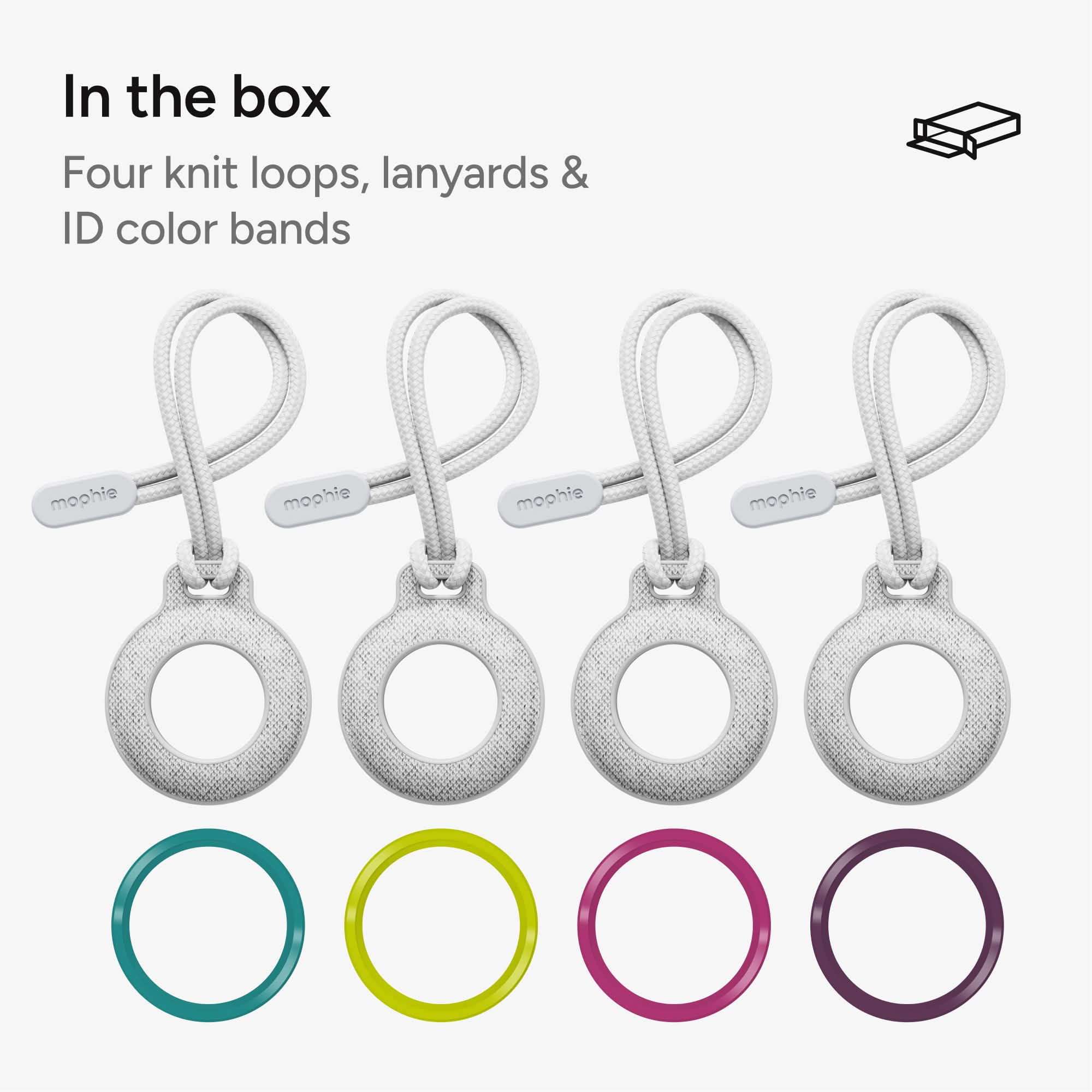 Knit AirTag Case with Loop Attach - 4 pack - Image 6