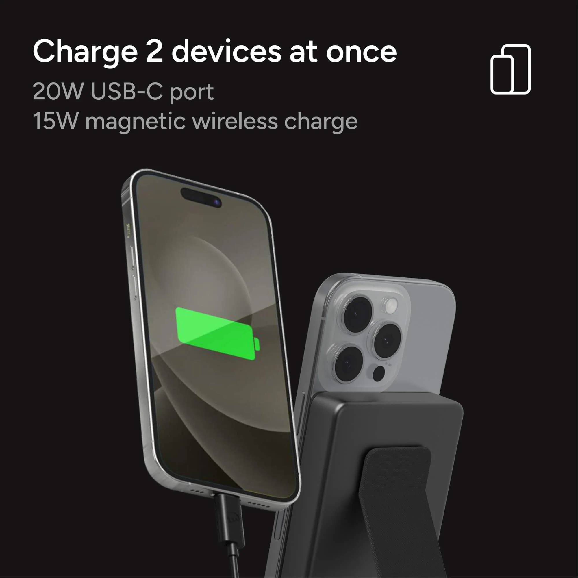 Slim Wireless 10K Powerstation - Power Bank with Stand - Image 4